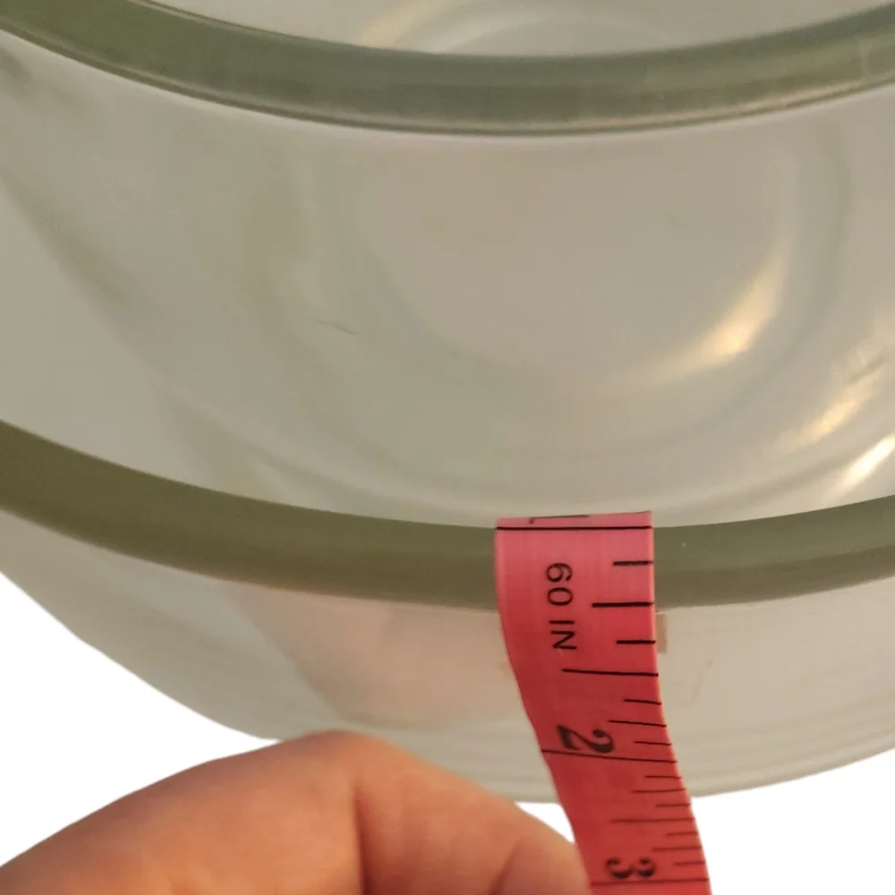 Set of 2 Mixing Bowls Oster Kitchen Center Glass 4 & 1-1/2 Qt‎ Combined wgt 5.2#
